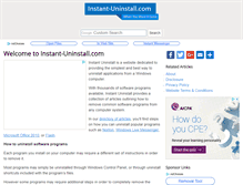 Tablet Screenshot of instant-uninstall.com